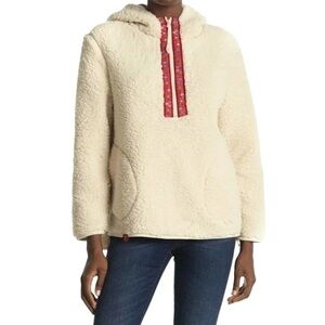 RXB Fleece 1/4 Zip Hoodie Ivory Sherpa